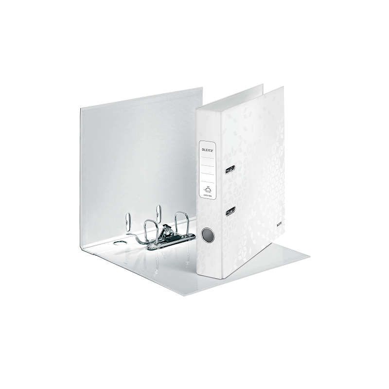 CLASSEUR LEITZ CARTON WOW 5CM BLANC