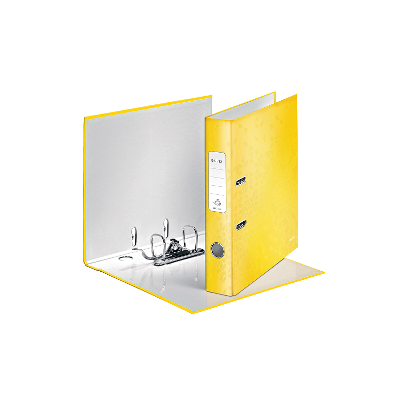 CLASSEUR LEITZ CARTON WOW 5CM JAUNE