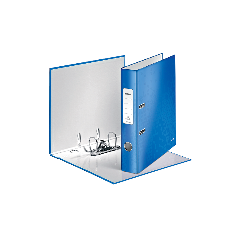 CLASSEUR LEITZ CARTON WOW 5CM BLEU