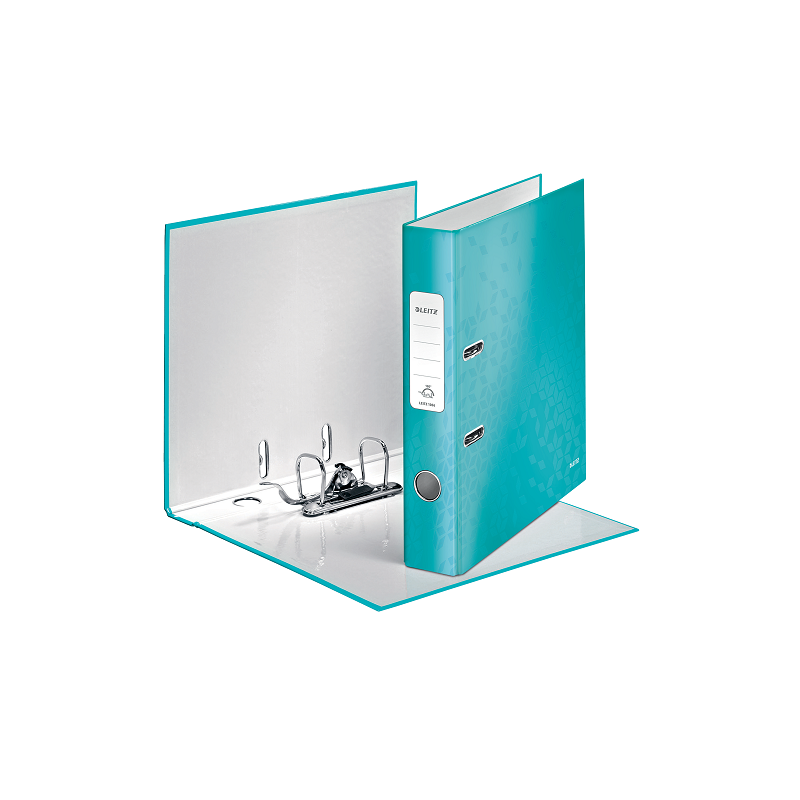 CLASSEUR LEITZ CARTON WOW 5CM BLEU GLA.