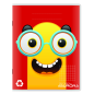 CAHIER AURORA PIQ. A5 QUAD.+M 100FLS ASS. RECYCLE