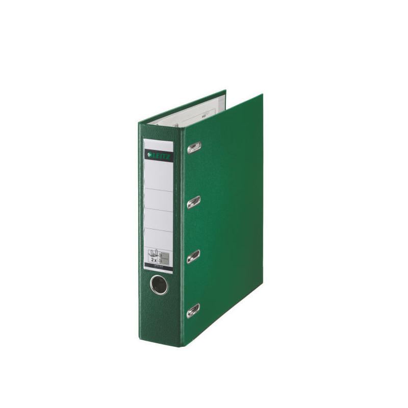 CLASSEUR LEITZ PP DBLE.MECAN. 8CM VERT