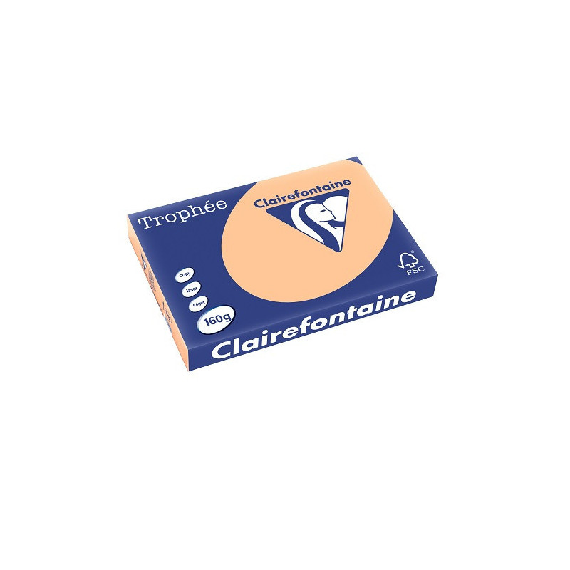 PAPIER REPRO CLAIREF. TROPHEE A3 160G ABRICOT 250FLS