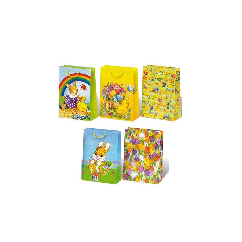 SACHET PAQUES BSB 28X20X9CM ASS.