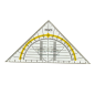 EQUERRE HERLITZ 16CM AVEC BOUTON (300002411)