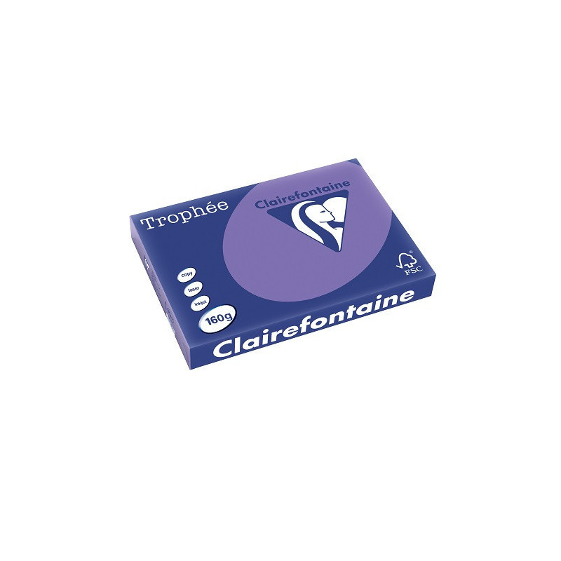 PAPIER REPRO CLAIREF. TROPHEE A3 160G VIOLINE 250FLS