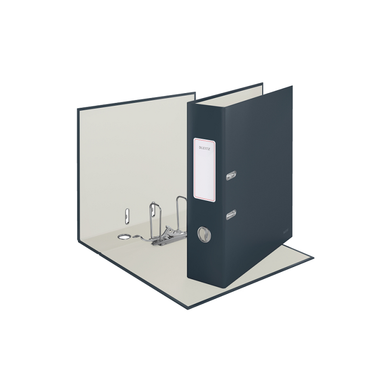 CLASSEUR LEITZ CARTON COSY 8CM GRIS