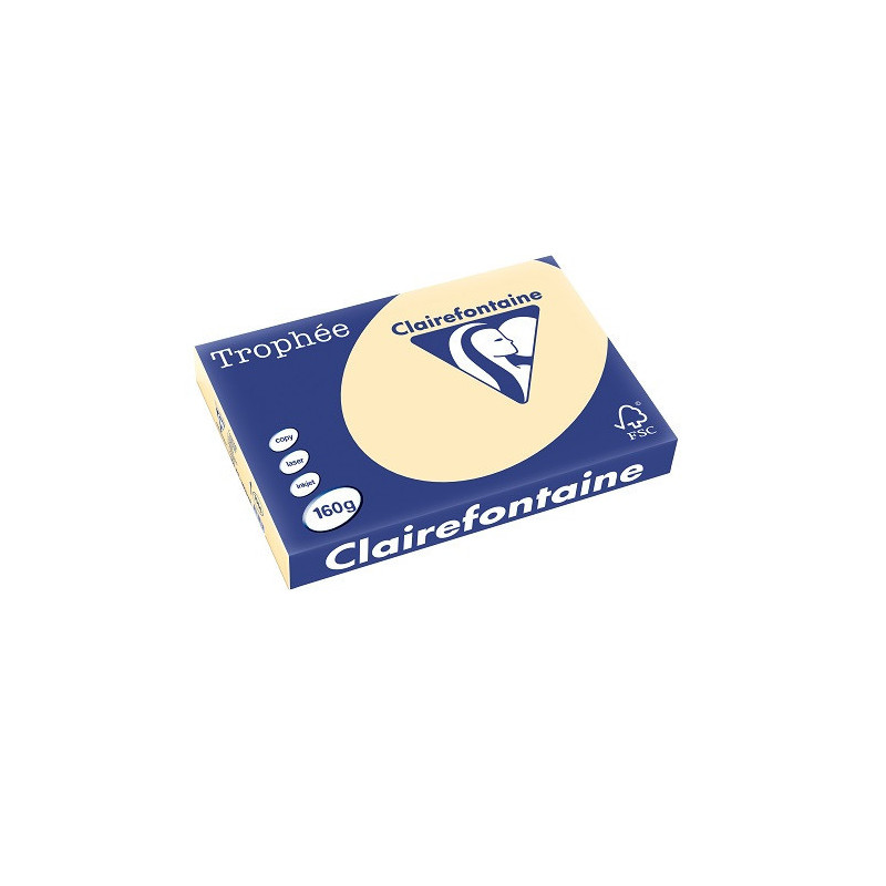 PAPIER REPRO CLAIREF. TROPHEE A3 160G CHAMOIS 250FLS