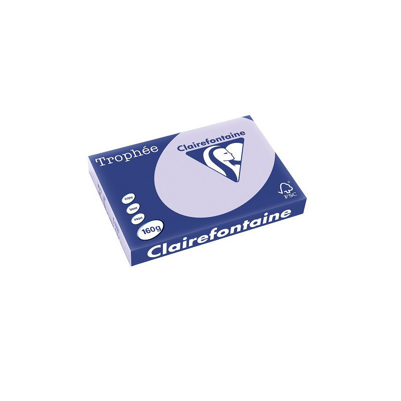 PAPIER REPRO CLAIREF. TROPHEE A3 160G LILAS 250FLS