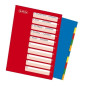 INTERCAL. A4 NEUTRES PLAST. 10 ONGLETS COUL. HERLITZ (100810262)