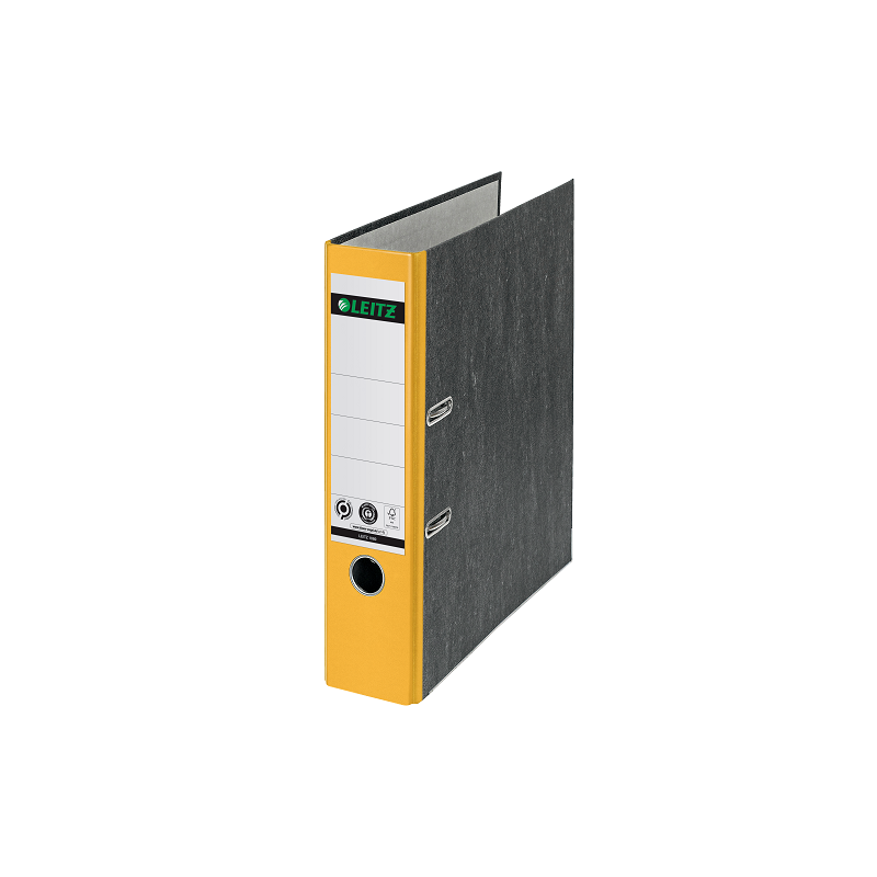 CLASSEUR LEITZ CARTON 1080 8CM DOS JAUNE