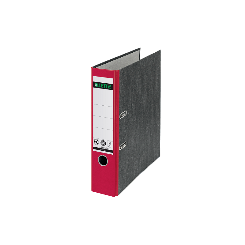 CLASSEUR LEITZ CARTON 1080 8CM DOS ROUGE