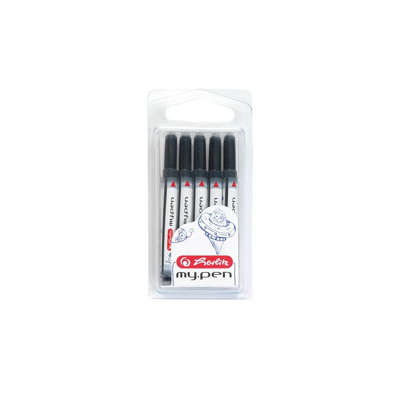 CARTOUCHE ENCRE HERLITZ UNI MY.PEN BLEU 5PCS (300002944)