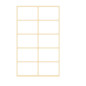 AUTOCOLLANT BSB OFFICE-STICKER 36X23MM