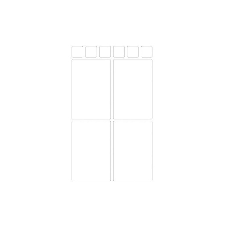 AUTOCOLLANT BSB OFFICE-STICKER 35X58MM