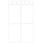 AUTOCOLLANT BSB OFFICE-STICKER 35X58MM