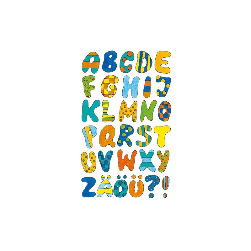 AUTOCOLLANT BSB DECO-STICKER ALPHABET