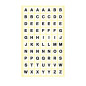 AUTOCOLLANT BSB OFFICE-STICKER ALPHABET NOIR SUR BLANC
