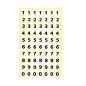 AUTOCOLLANT BSB OFFICE-STICKER CHIFFRES NOIR SUR BLANC