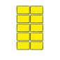 AUTOCOLLANT BSB HOME-STICKER SURGELATEUR JAUNE