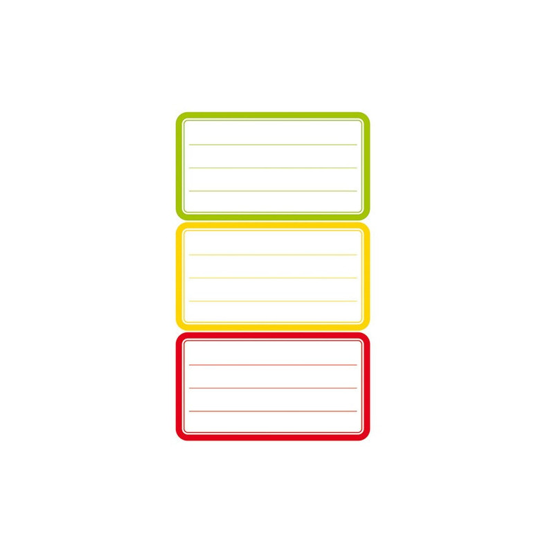 AUTOCOLLANT BSB SCHOOL-STICKER RECTANGLES COULEURS ASS.