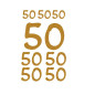 AUTOCOLLANT BSB DECO-STICKER GLITTER NOMBRE 50