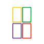 AUTOCOLLANT BSB SCHOOL-STICKER RECTANGLE COUL. ASS.