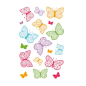 AUTOCOLLANT BSB DECO-STICKER GLITTER PAPILLONS