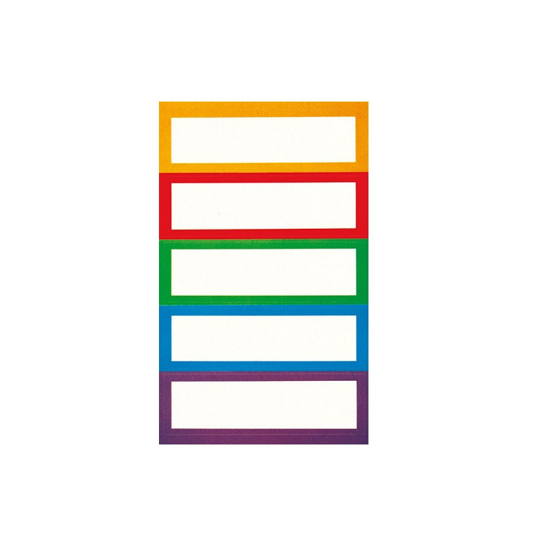 AUTOCOLLANT BSB SCHOOL-STICKER RECTANGLES COULEURS ASS.