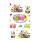 AUTOCOLLANT BSB DECO-STICKER HAPPY BIRTHDAY