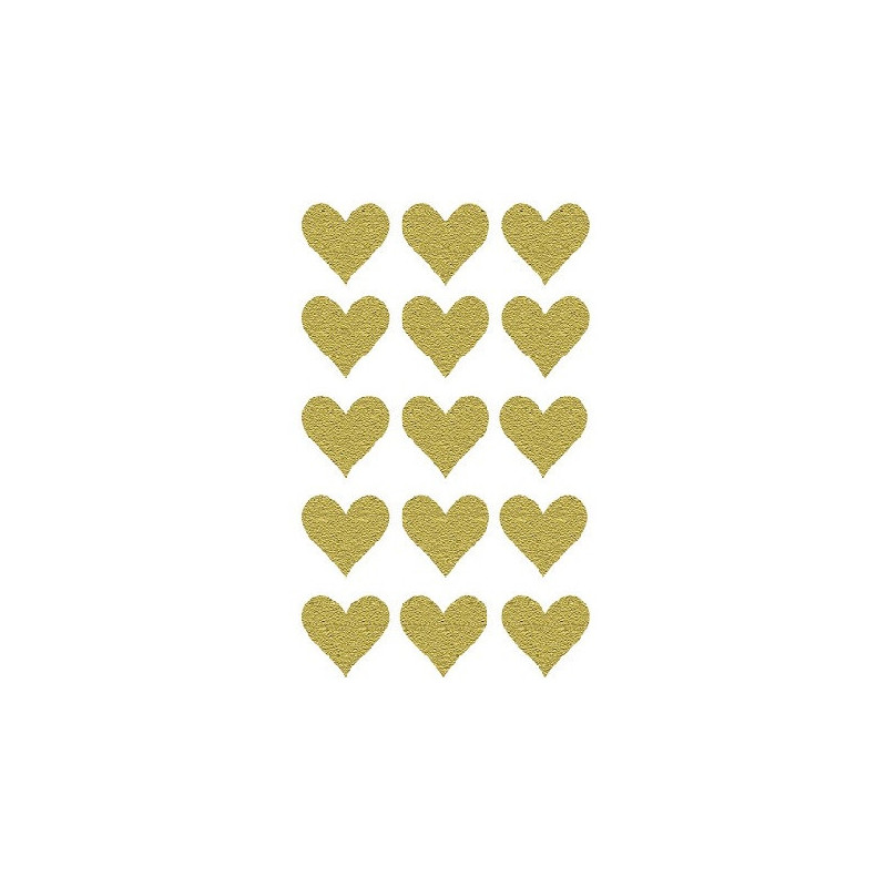 AUTOCOLLANT BSB DECO-STICKER GLITTER COEURS