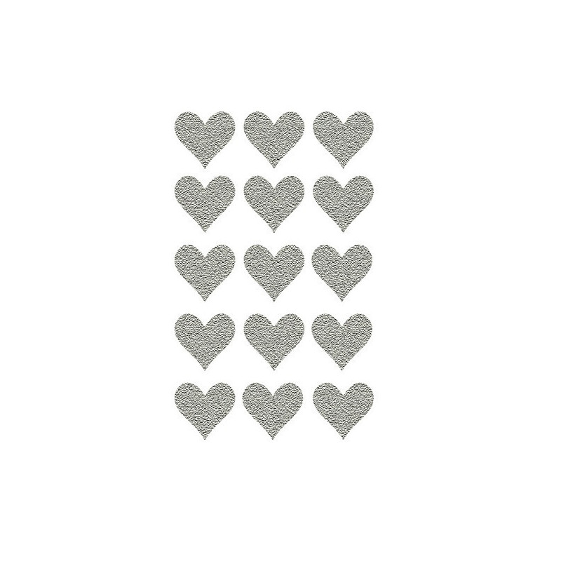 AUTOCOLLANT BSB DECO-STICKER GLITTER COEURS