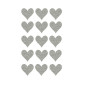 AUTOCOLLANT BSB DECO-STICKER GLITTER COEURS