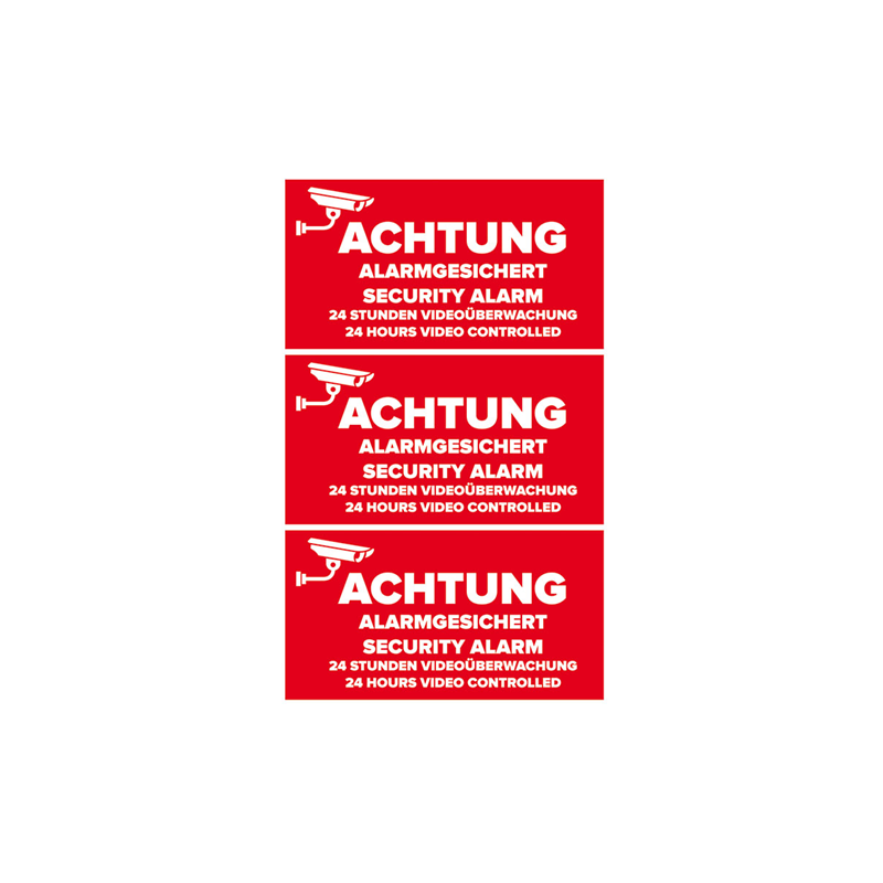 AUTOCOLLANT BSB OFFICE-STICKER ACHTUNG VIDEO
