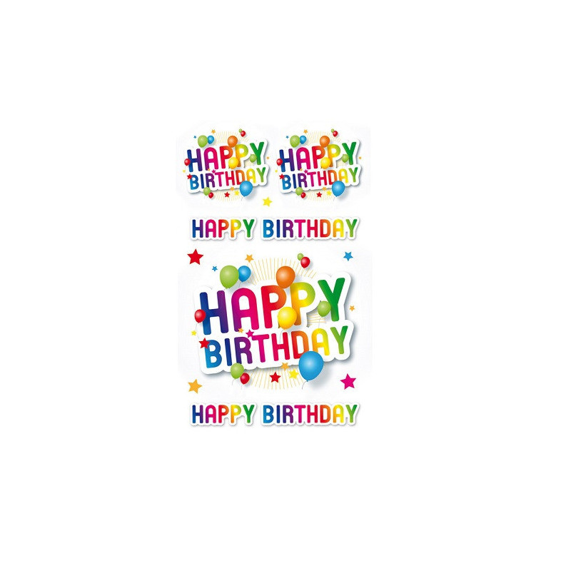 AUTOCOLLANT BSB DECO-STICKER HAPPY BIRTHDAY