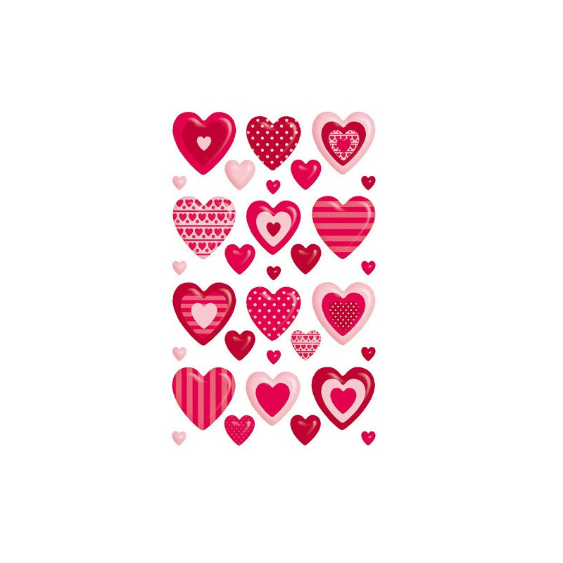 AUTOCOLLANT BSB DECO-STICKER COEURS