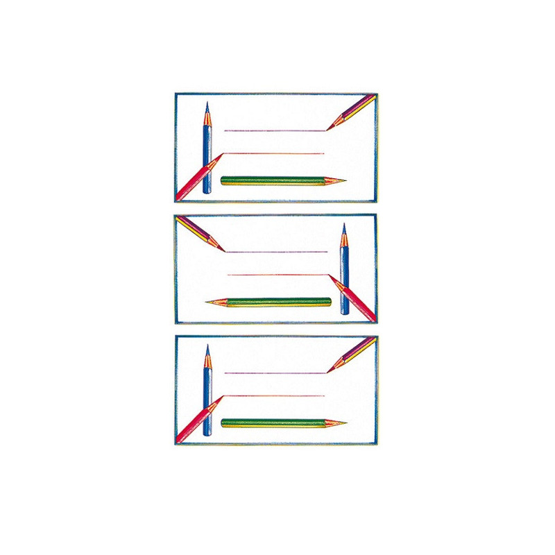 AUTOCOLLANT BSB SCHOOL-STICKER CRAYONS