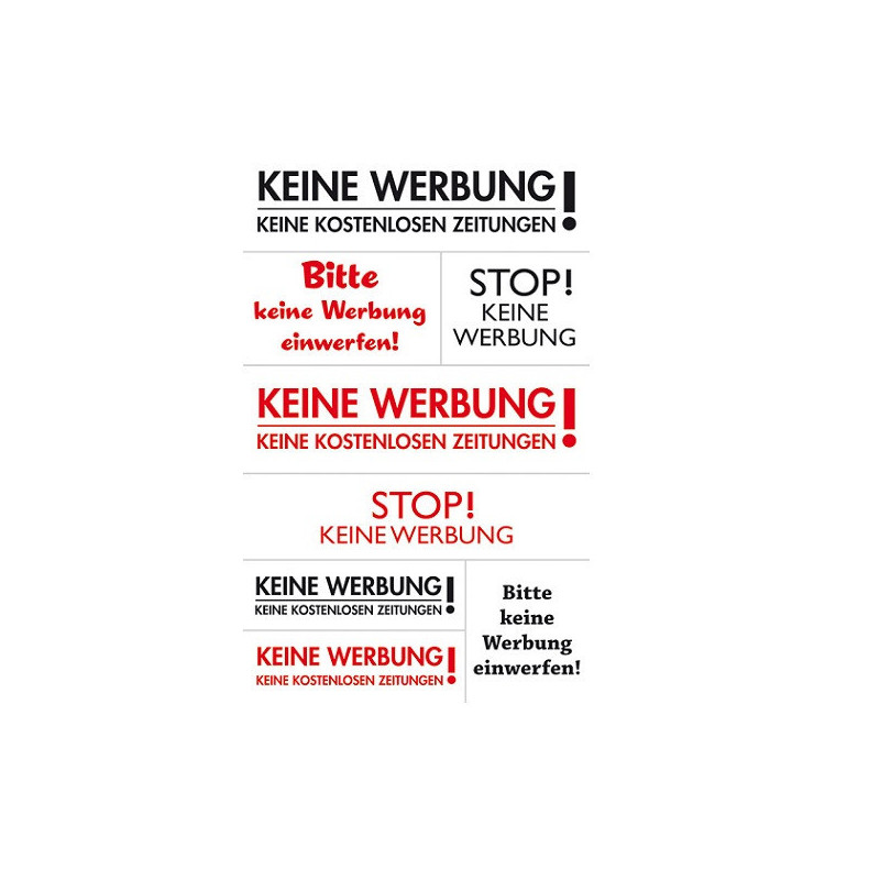 AUTOCOLLANT BSB OFFICE-STICKER KEINE WERBUNG