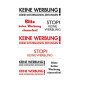 AUTOCOLLANT BSB OFFICE-STICKER KEINE WERBUNG