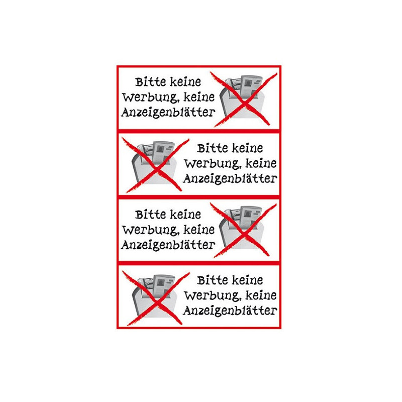 AUTOCOLLANT BSB OFFICE-STICKER KEINE WERBUNG & KEINE ANZEIGENBLAETTER