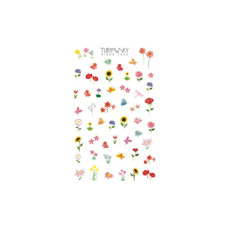 AUTOCOLLANT BSB DECO-STICKER TURNOWSKY FLEURS