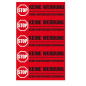 AUTOCOLLANT BSB OFFICE-STICKER STOP KEINE WERBUNG