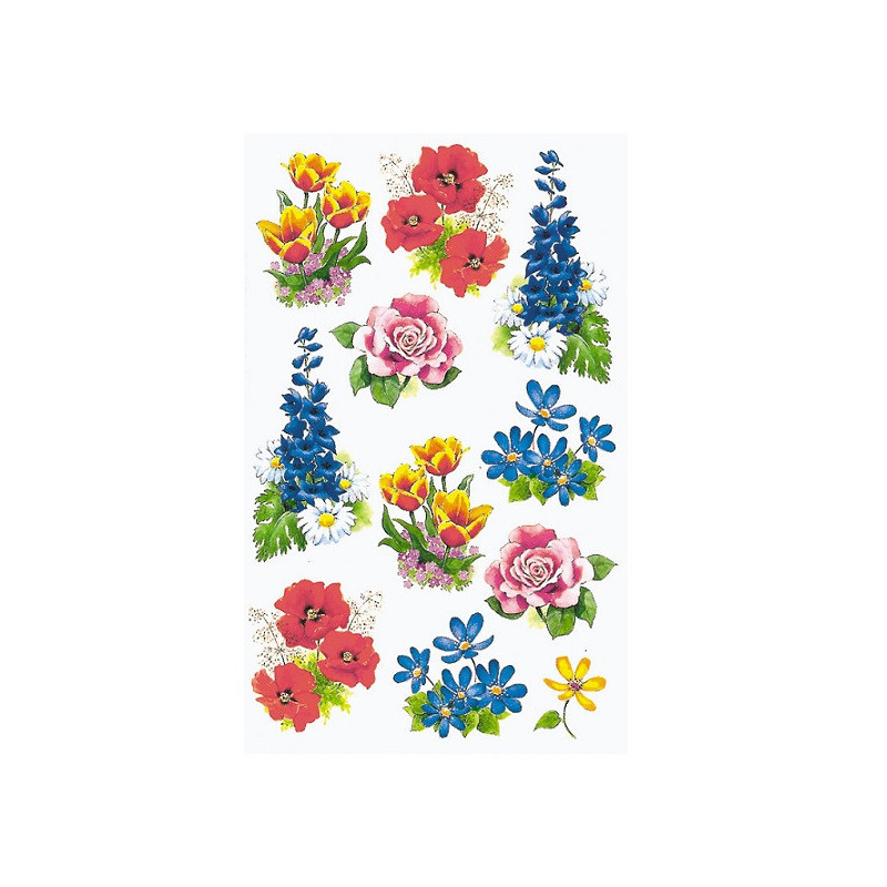 AUTOCOLLANT BSB DECO-STICKER FLEURS