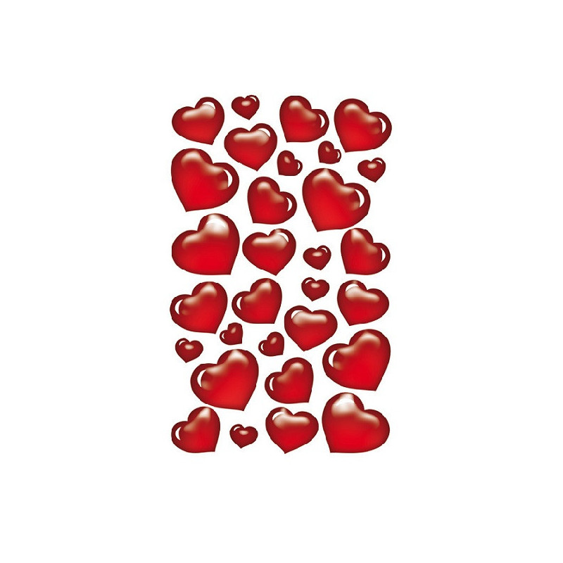 AUTOCOLLANT BSB DECO-STICKER COEURS
