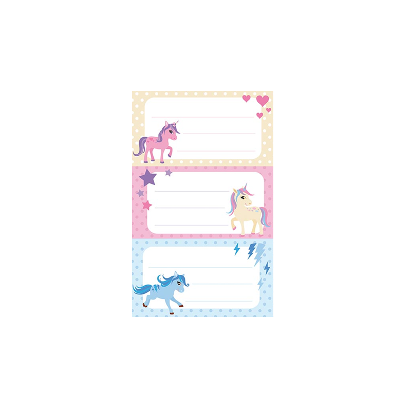 AUTOCOLLANT BSB SCHOOL-STICKER LICORNE