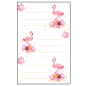 AUTOCOLLANT BSB SCHOOL-STICKER FLAMINGO