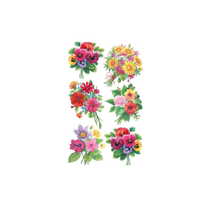 AUTOCOLLANT BSB DECO-STICKER FLEURS