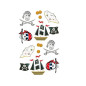 AUTOCOLLANT BSB DECO-STICKER PIRATES