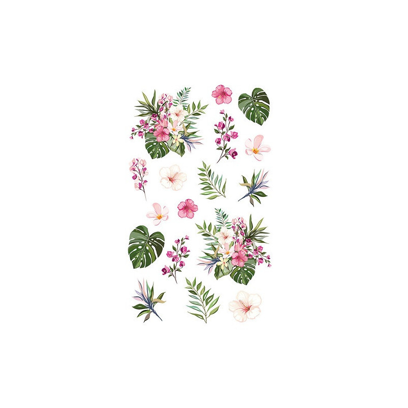 AUTOCOLLANT BSB DECO-STICKER FLEURS