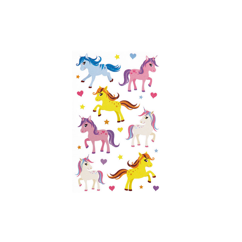 AUTOCOLLANT BSB DECO-STICKER GLITTER LICORNE
